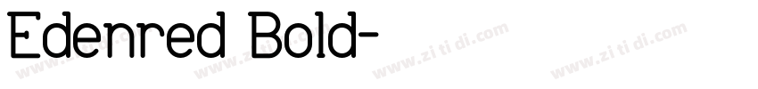 Edenred Bold字体转换
